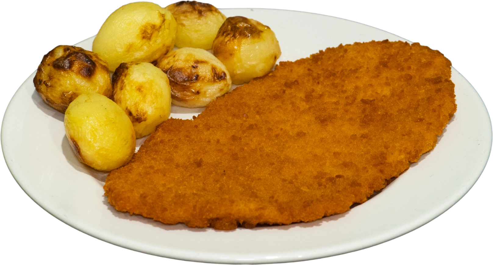 Cotoletta di pollo con patate novelle
