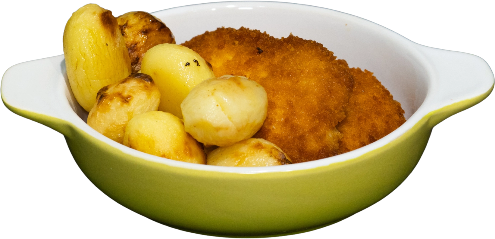 Filetti di pollo con patate novelle